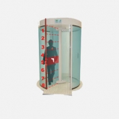 imagem de Porta Giratória com Detector de Metais Gunstop Cylinder 8 Zonas - IECO