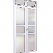 imagem de Porta de abrir de 2 folhas de vidro total com báscula - Esaf Ibrap