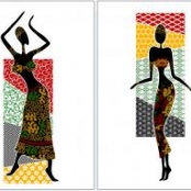 imagem de Kit Decorado Africanas 33x46 - Ceral