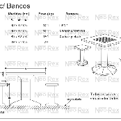 imagem de Mesa de Concreto c/ Bancos BQB10/ MQB/ MQBXPA/ MQBXPI - Neo-Rex