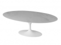 Mesa de centro oval Tulipe 137x91 pedra - Tok&Stok