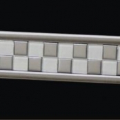 imagem de Faixas Inox-Vidro 1 Branco - Mozaik